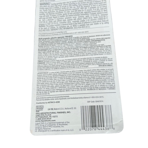 LIQUID NAILS Small Projects 4-oz - Picture 6 of 6